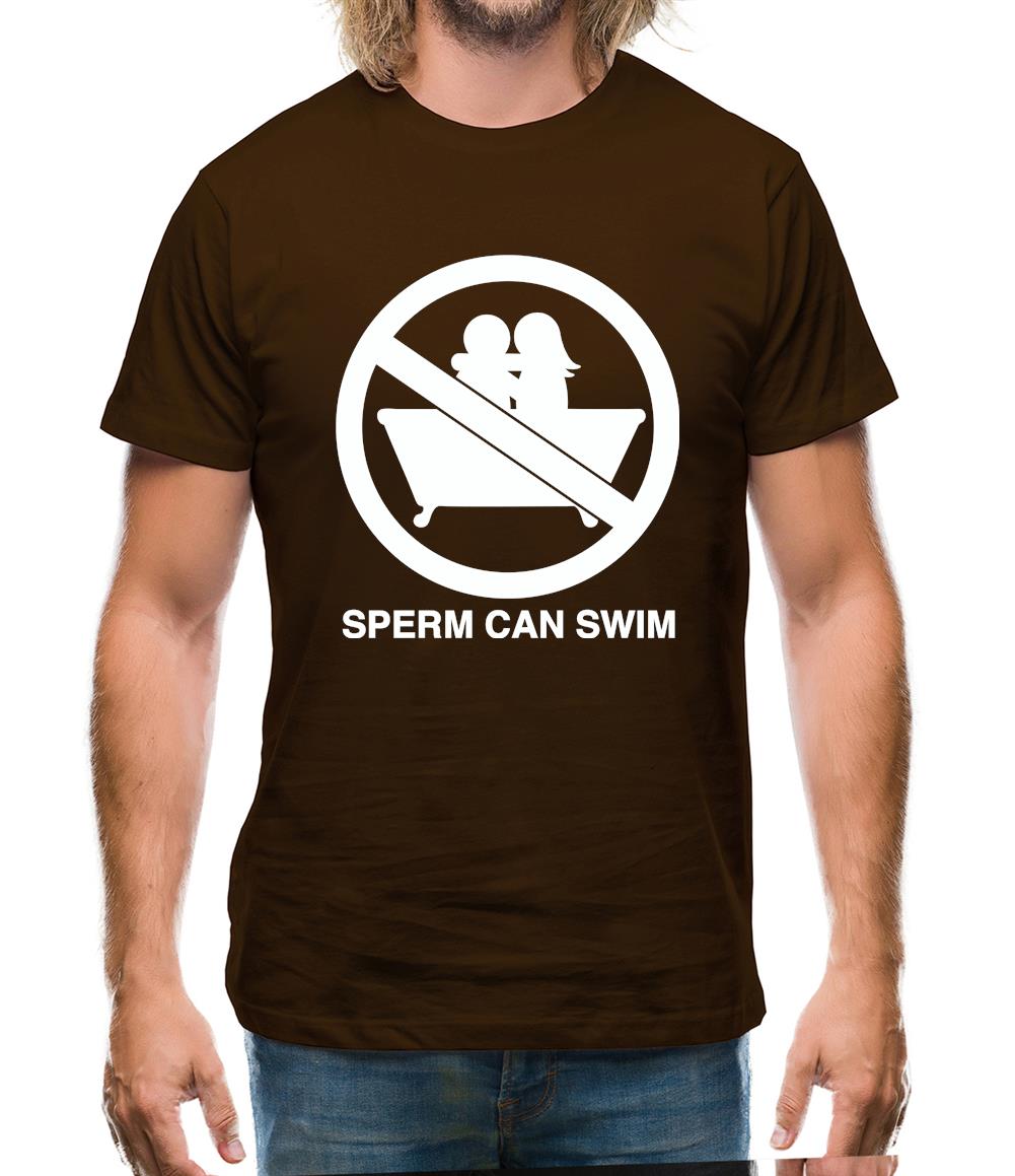 Sperm Can Swim Mens T-Shirt Sperm Can Swim Mens T-Shirt