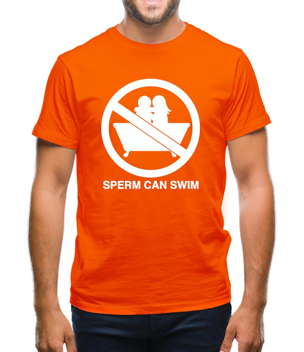 Sperm Can Swim Mens T-Shirt Sperm Can Swim Mens T-Shirt