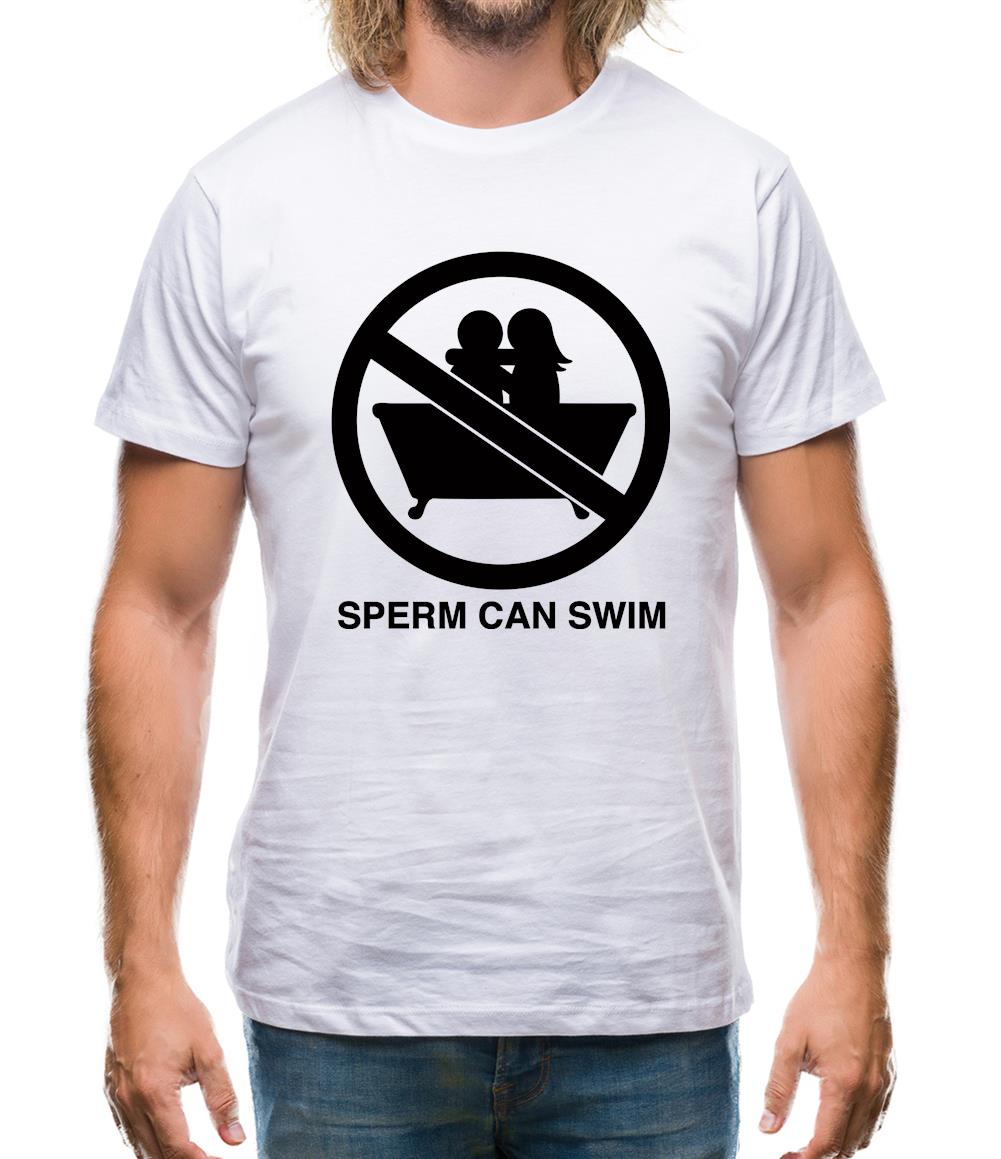 Sperm Can Swim Mens T-Shirt Sperm Can Swim Mens T-Shirt