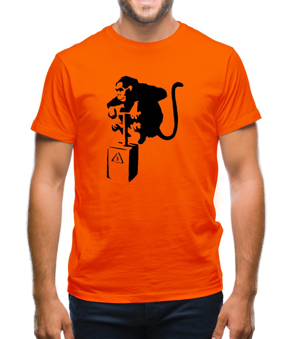 Banksy Monkey Detonator Mens T-Shirt Banksy Monkey Detonator Mens T-Shirt