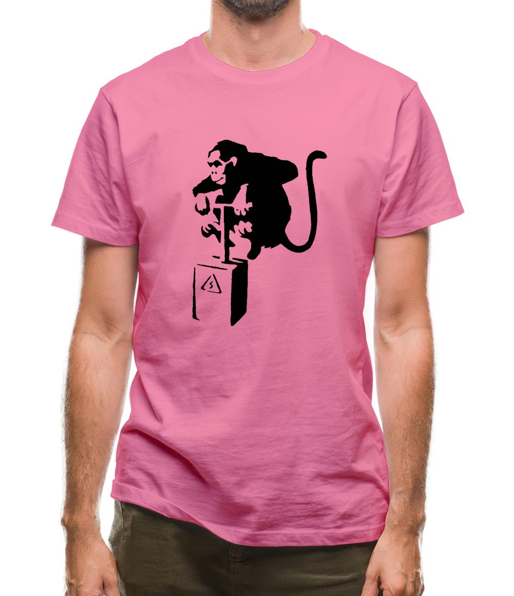 Banksy Monkey Detonator Mens T-Shirt Banksy Monkey Detonator Mens T-Shirt