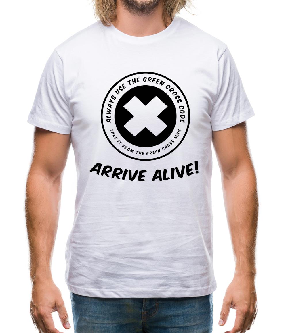 Green Cross Code Mens T-Shirt Green Cross Code Mens T-Shirt