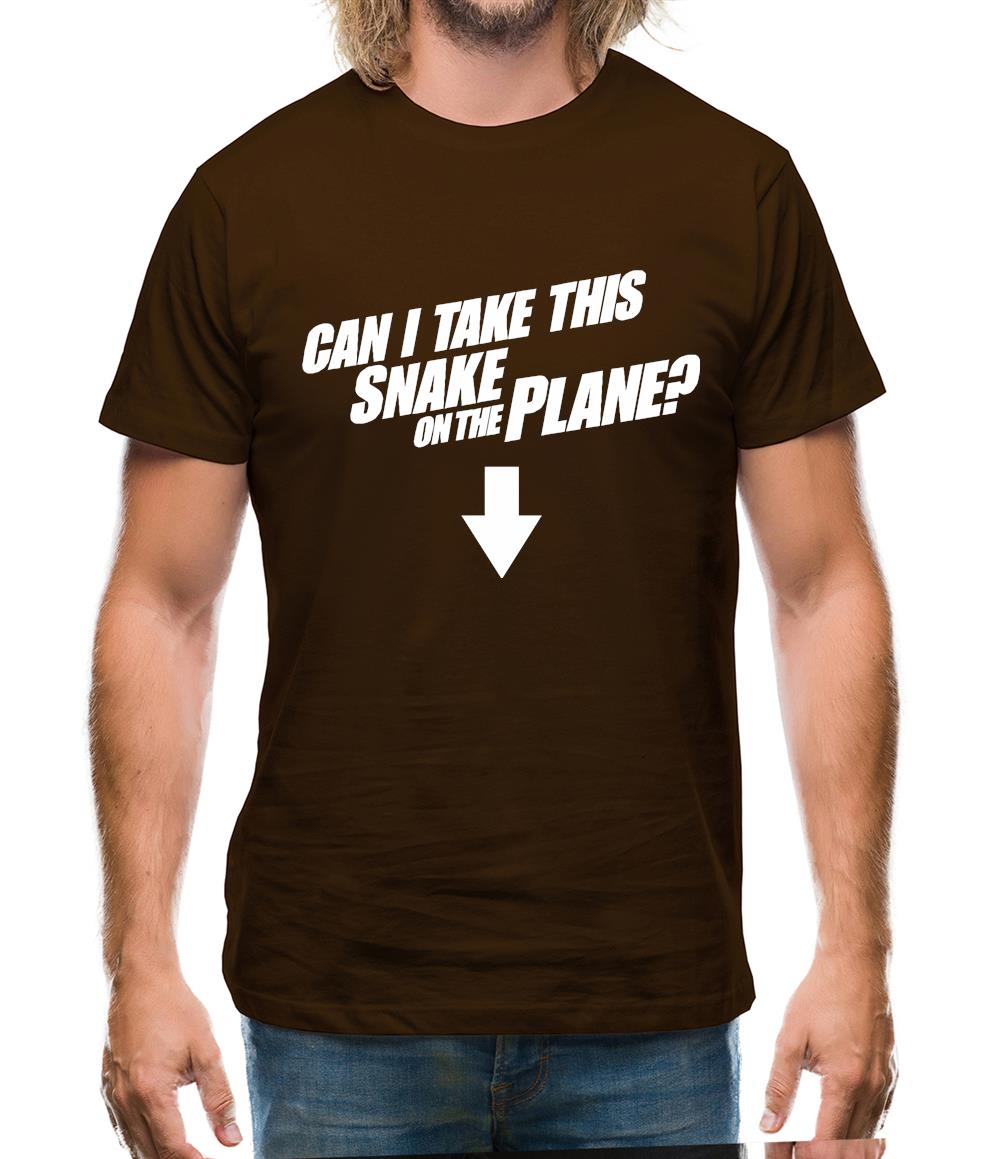 Can I Take This Snake On The Plane? Mens T-Shirt Can I Take This Snake On The Plane? Mens T-Shirt