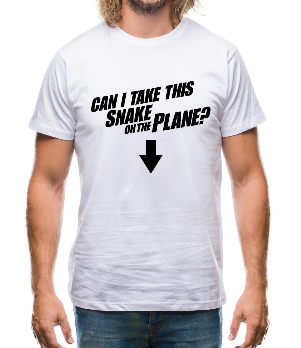 Can I Take This Snake On The Plane? Mens T-Shirt Can I Take This Snake On The Plane? Mens T-Shirt