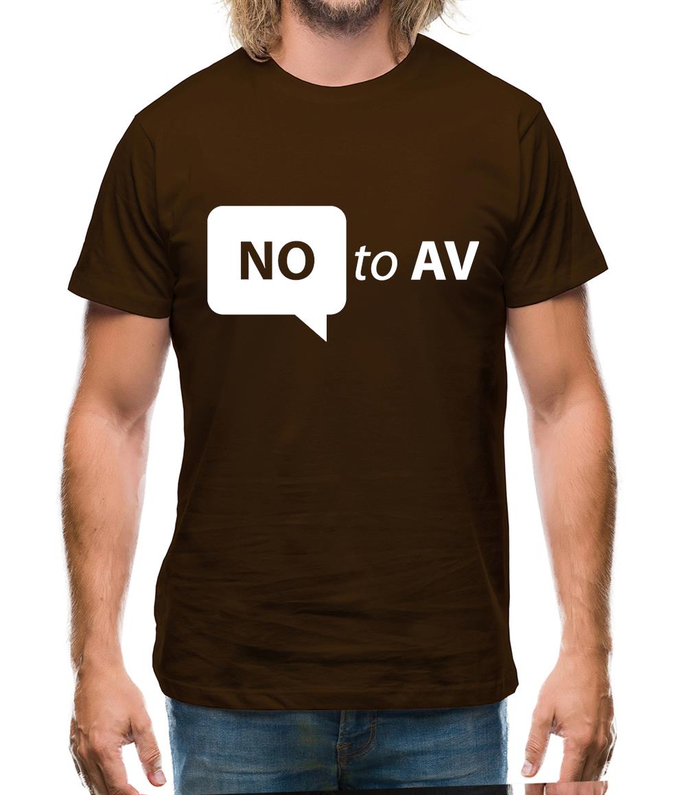 No To AV Mens T-Shirt No To AV Mens T-Shirt