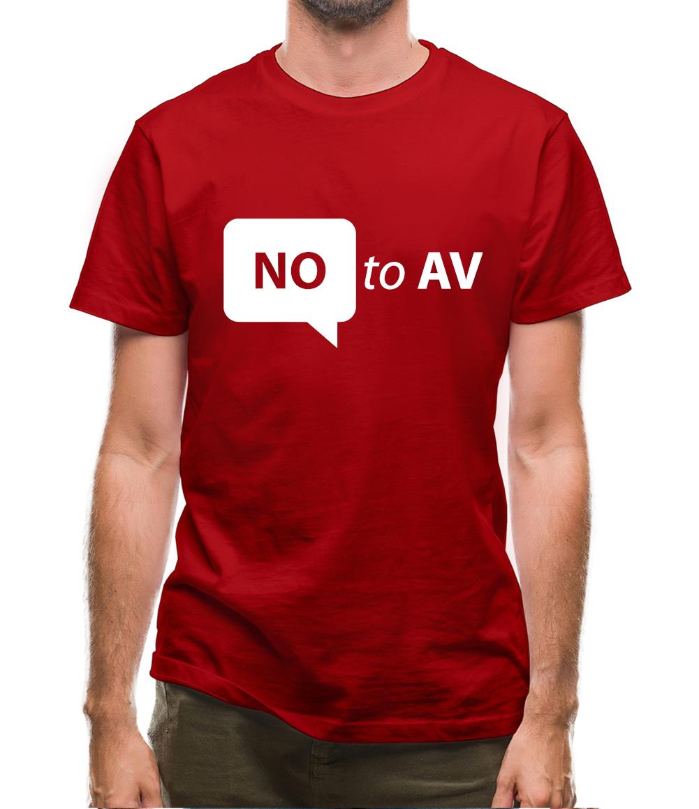 No To AV Mens T-Shirt No To AV Mens T-Shirt