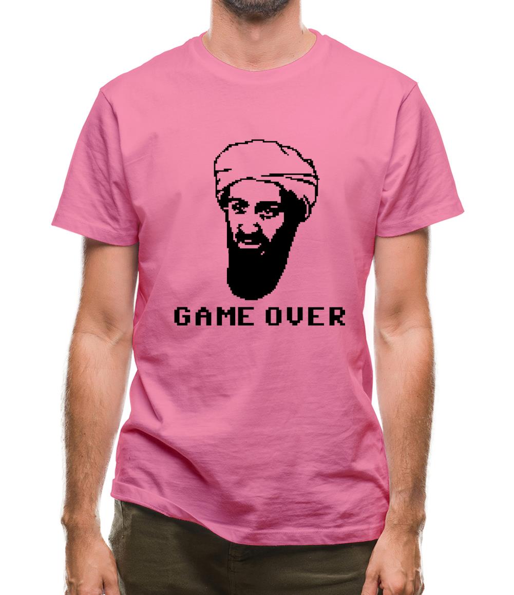 Bin Laden Game Over Mens T-Shirt Bin Laden Game Over Mens T-Shirt