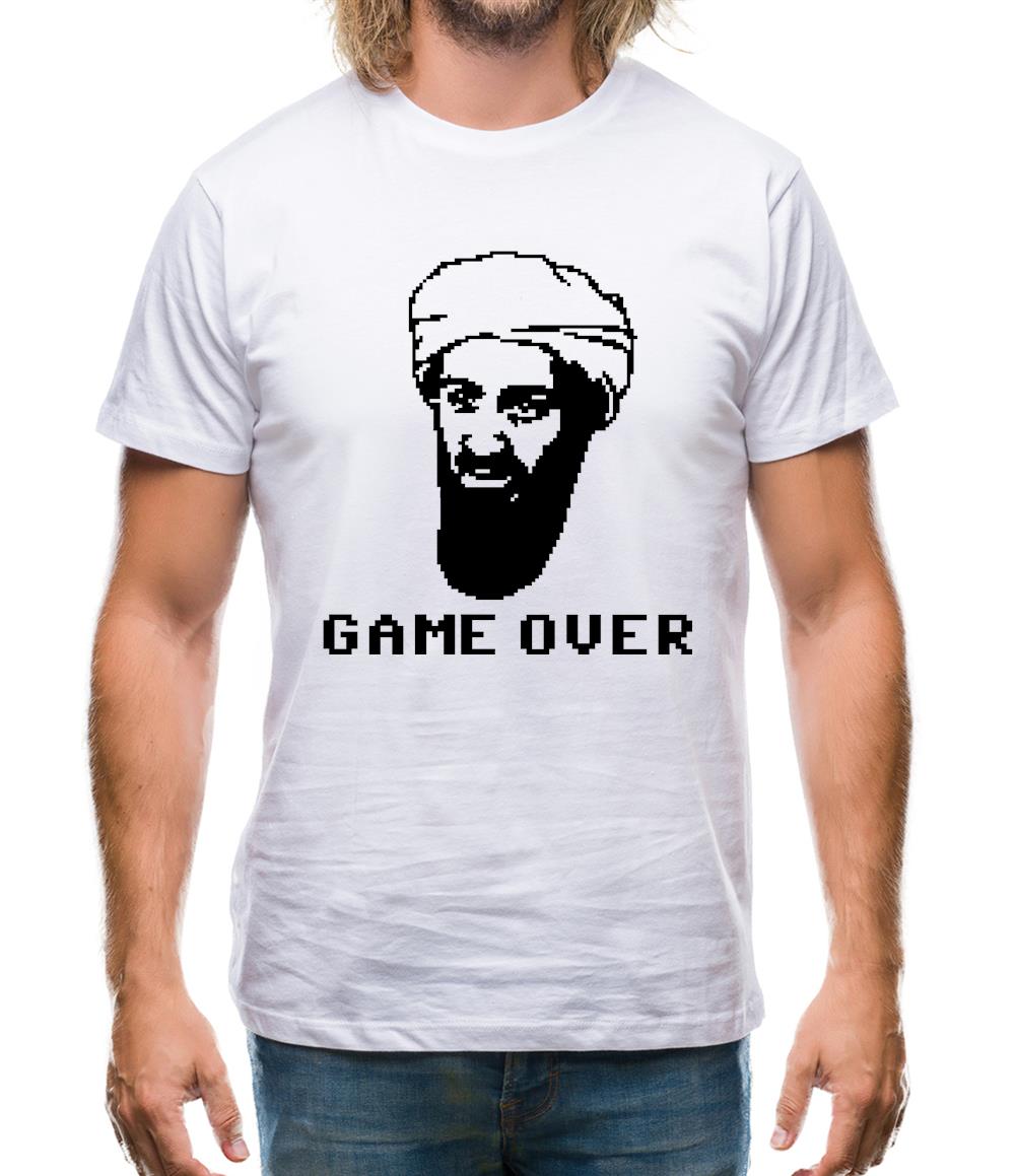 Bin Laden Game Over Mens T-Shirt Bin Laden Game Over Mens T-Shirt