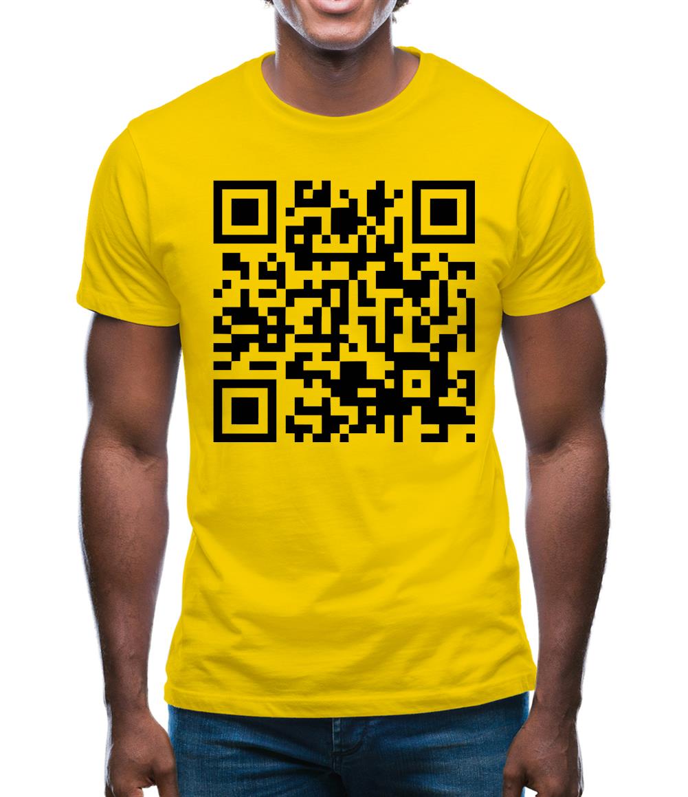 QR Code Mens T-Shirt QR Code Mens T-Shirt