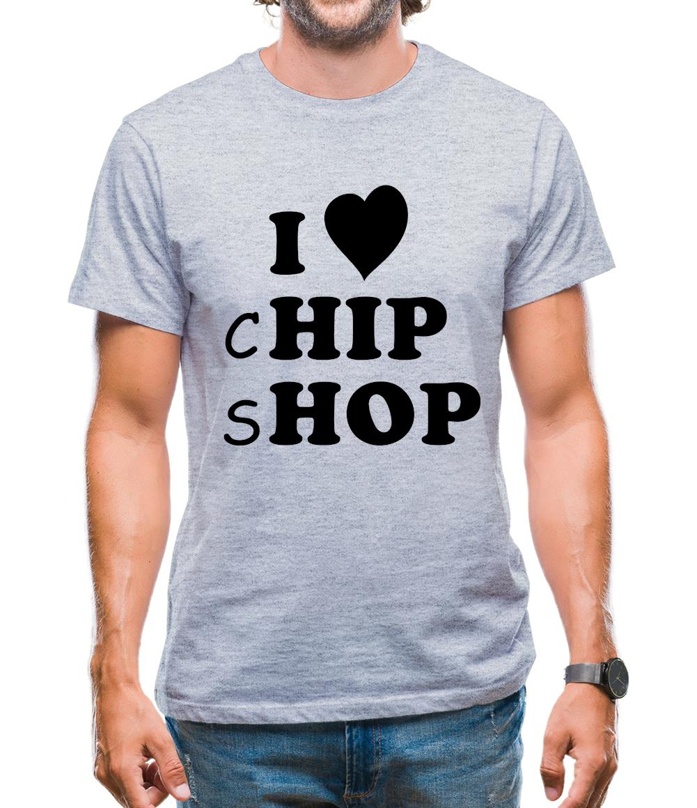 I Love Chip Shop Mens T-Shirt I Love Chip Shop Mens T-Shirt