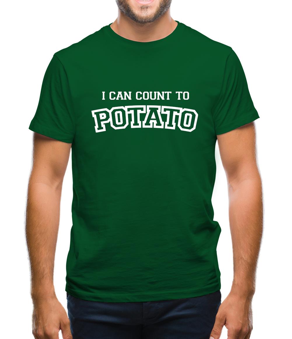 I Can Count To Potato Mens T-Shirt I Can Count To Potato Mens T-Shirt