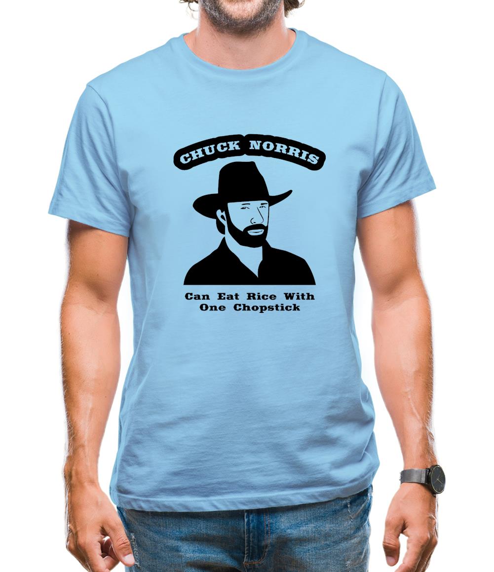 Chuck Norris Can Eat Rice With One Chopstick Mens T-Shirt Chuck Norris Can Eat Rice With One Chopstick Mens T-Shirt