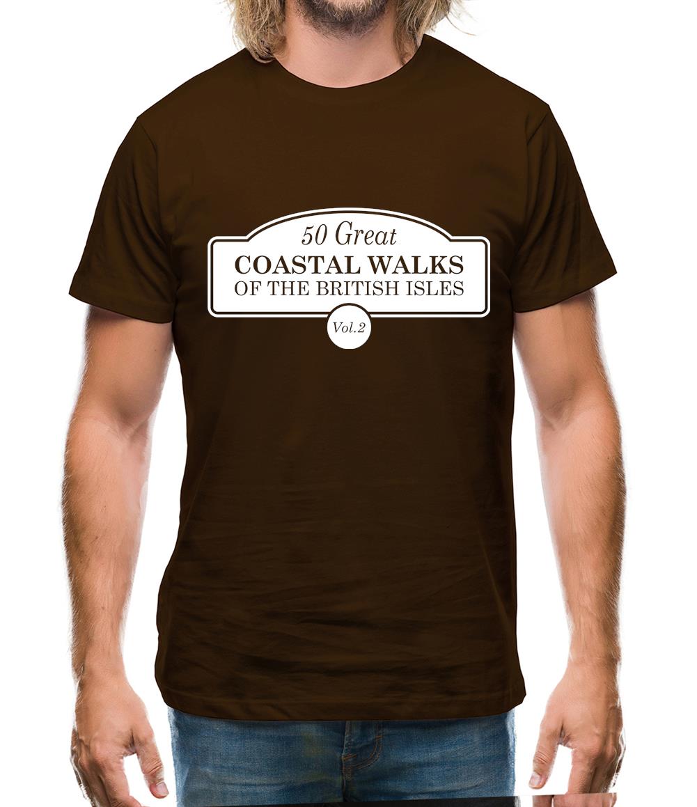 Fifty Great Coastal Walks Of The British Isles Mens T-Shirt Fifty Great Coastal Walks Of The British Isles Mens T-Shirt