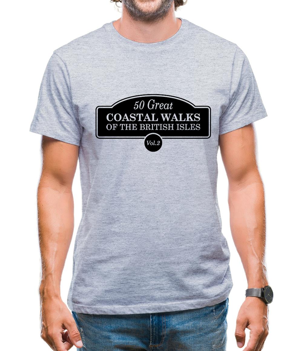 Fifty Great Coastal Walks Of The British Isles Mens T-Shirt Fifty Great Coastal Walks Of The British Isles Mens T-Shirt