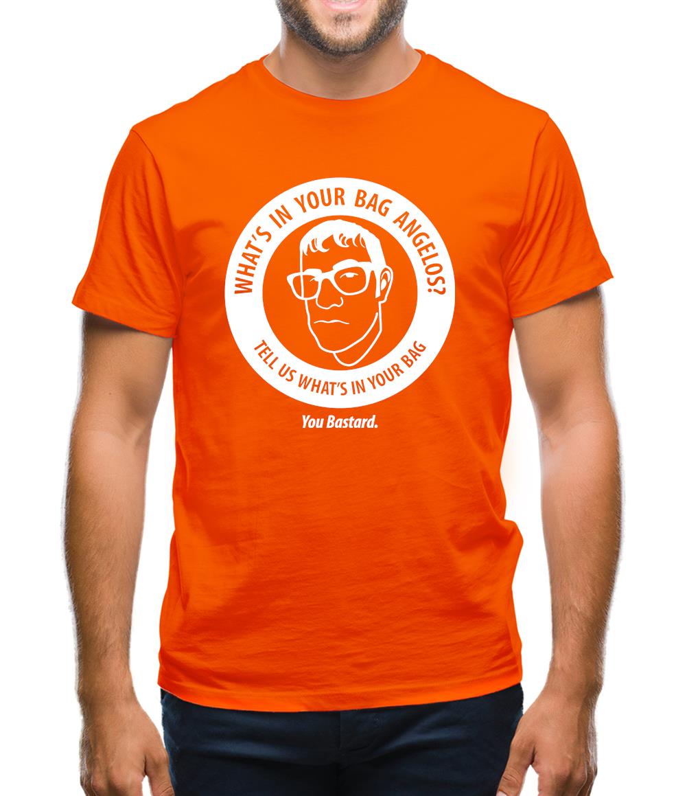 What's In Your Bag Angelos? Mens T-Shirt What's In Your Bag Angelos? Mens T-Shirt