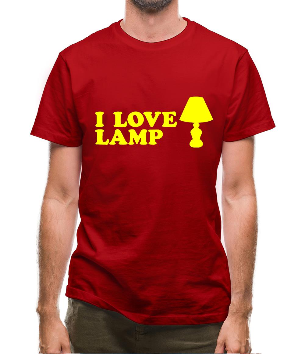 I Love Lamp Mens T-Shirt I Love Lamp Mens T-Shirt