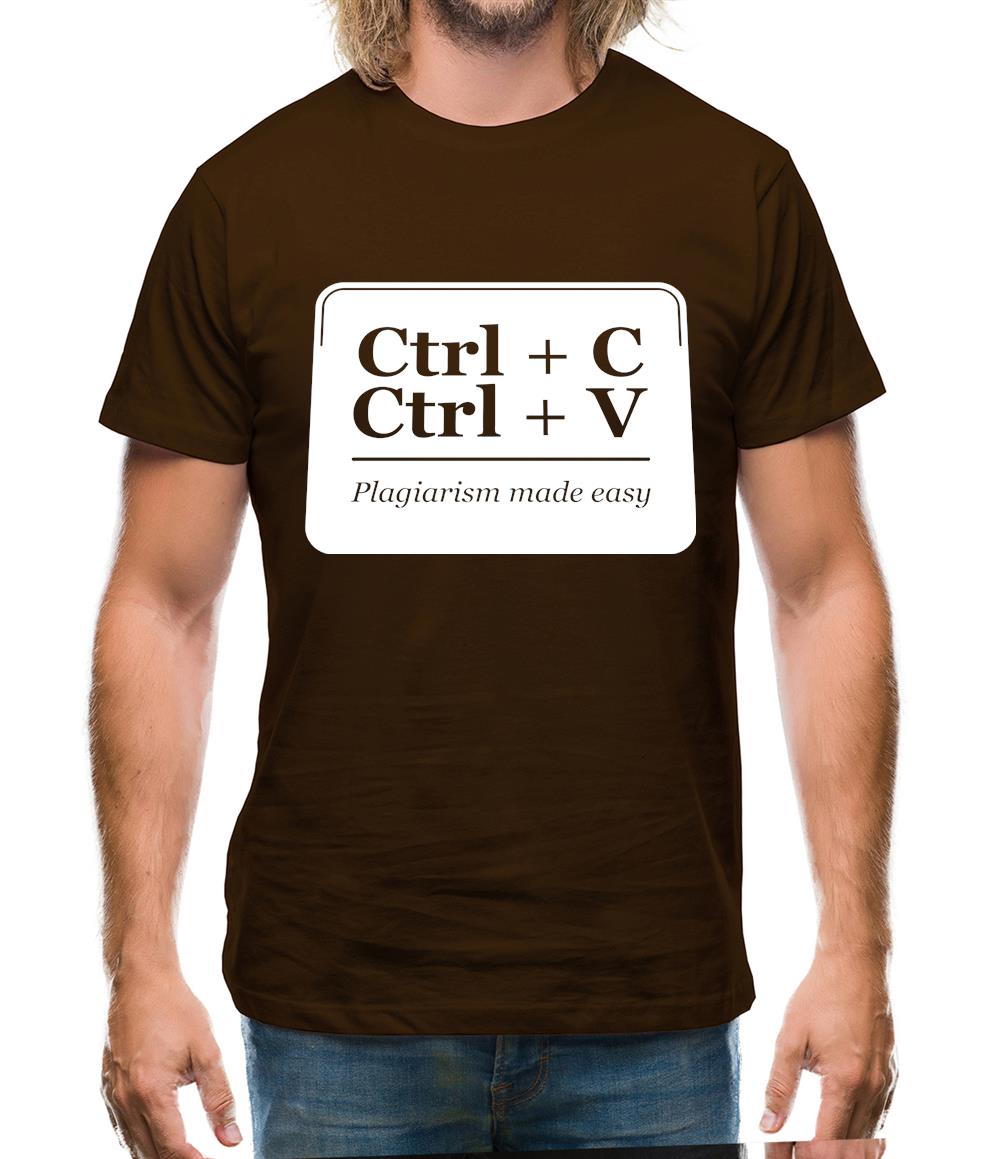 Plagiarism Made Easy Mens T-Shirt Plagiarism Made Easy Mens T-Shirt