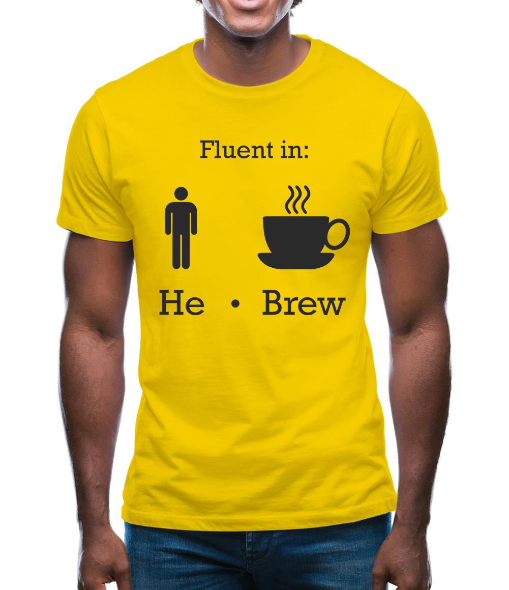 Fluent In He Brew Mens T-Shirt Fluent In He Brew Mens T-Shirt