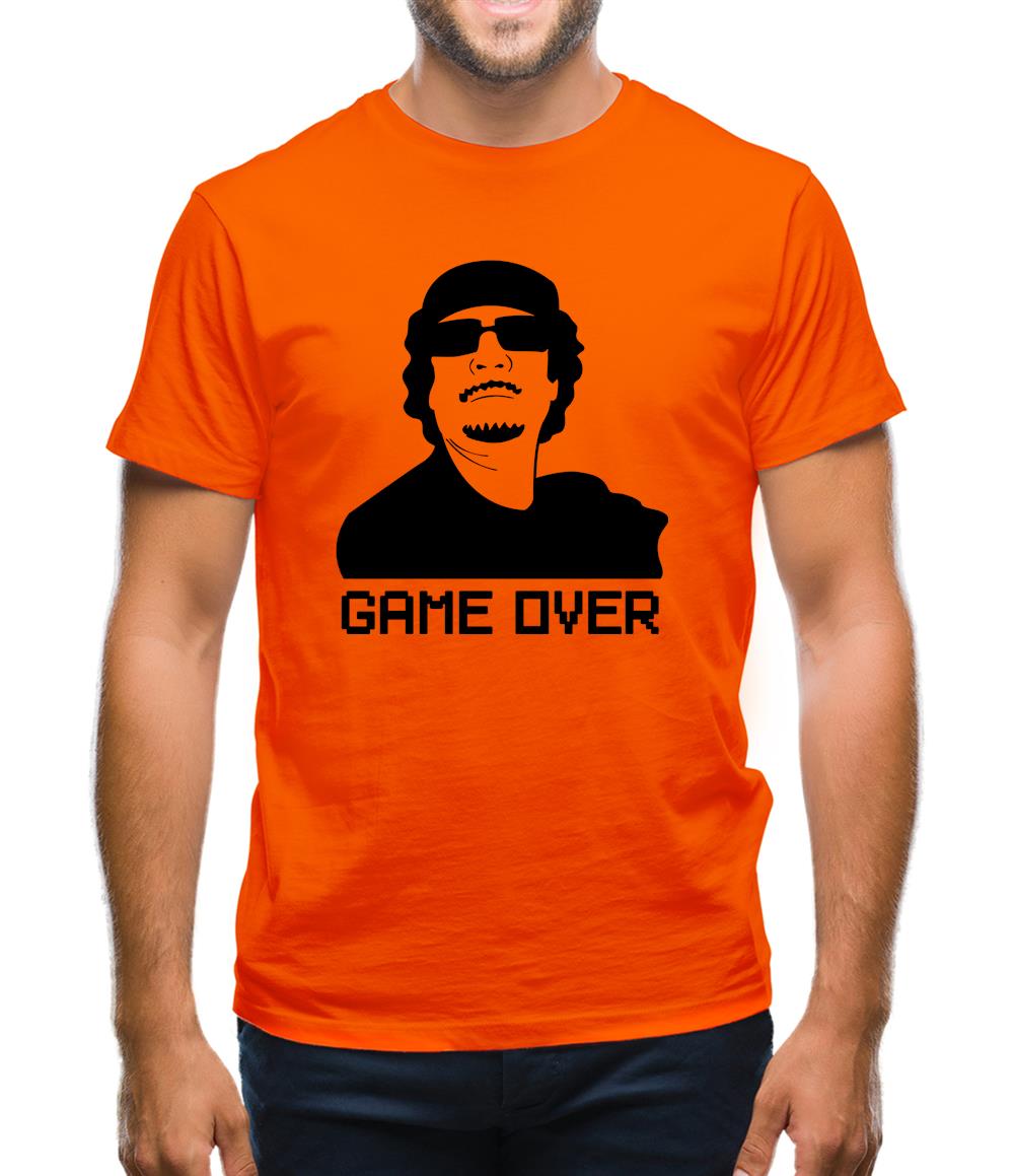 Game Over Gaddafi Mens T-Shirt Game Over Gaddafi Mens T-Shirt