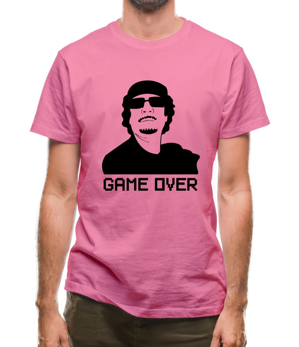 Game Over Gaddafi Mens T-Shirt Game Over Gaddafi Mens T-Shirt