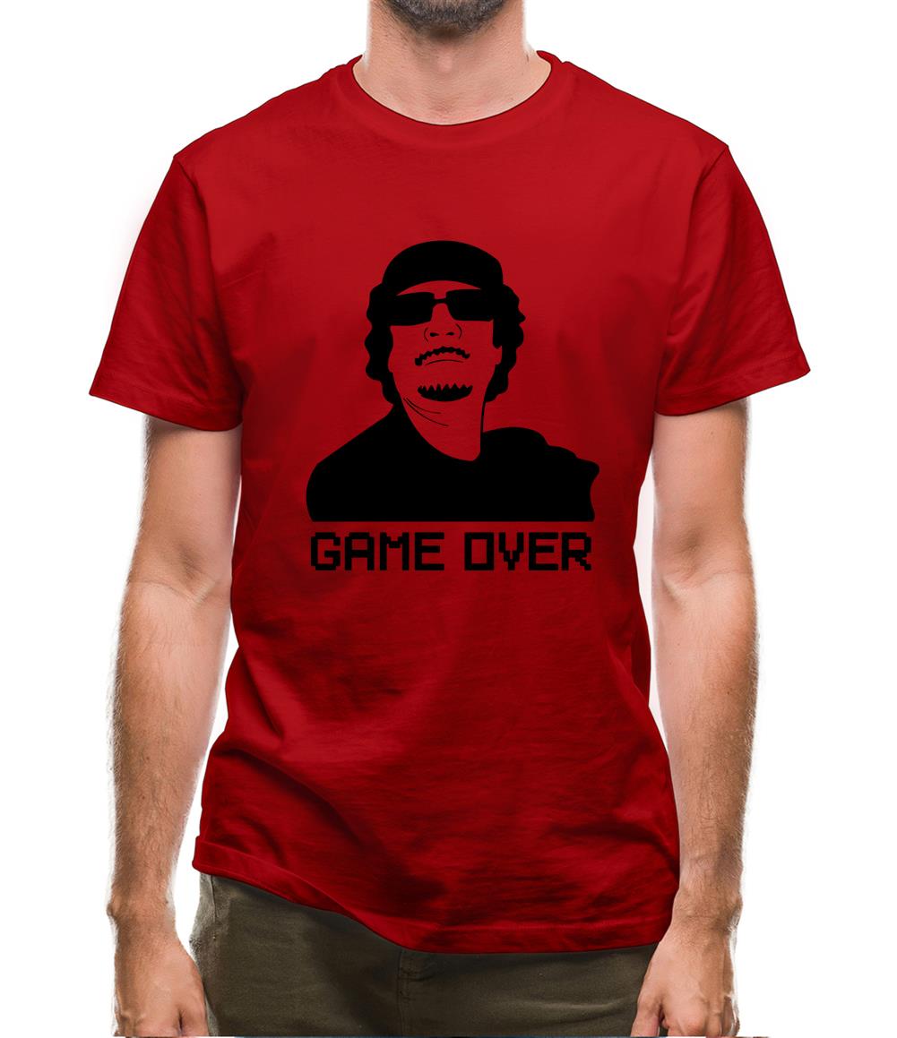 Game Over Gaddafi Mens T-Shirt Game Over Gaddafi Mens T-Shirt