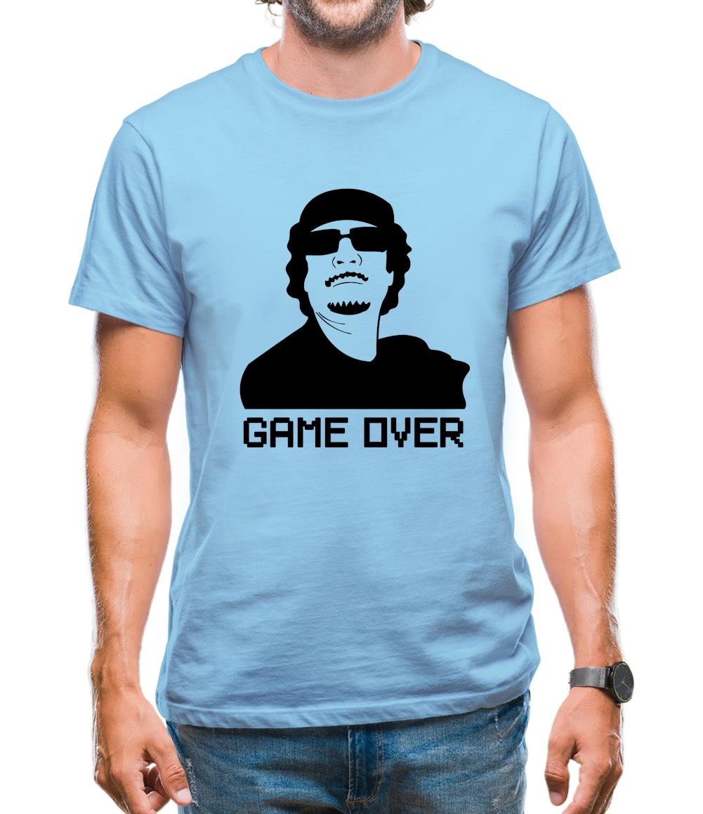 Game Over Gaddafi Mens T-Shirt Game Over Gaddafi Mens T-Shirt