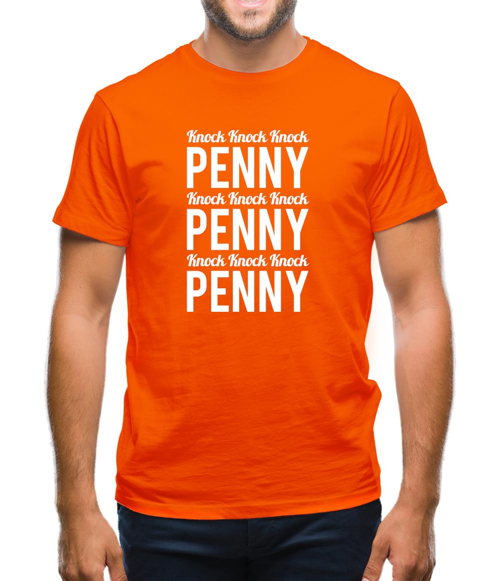 Knock Knock Knock Penny Mens T-Shirt Knock Knock Knock Penny Mens T-Shirt