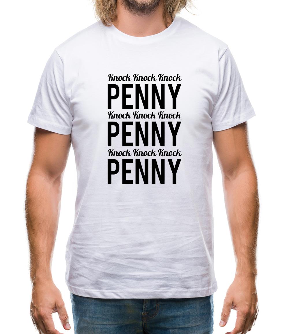 Knock Knock Knock Penny Mens T-Shirt Knock Knock Knock Penny Mens T-Shirt