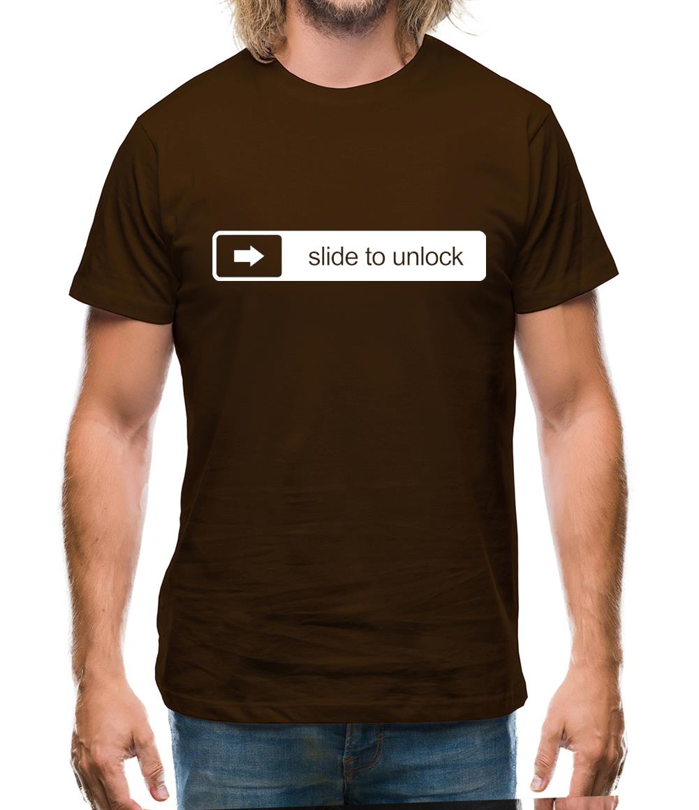 Slide To Unlock Mens T-Shirt Slide To Unlock Mens T-Shirt
