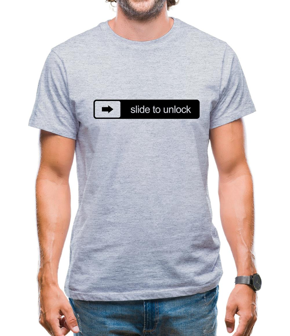 Slide To Unlock Mens T-Shirt Slide To Unlock Mens T-Shirt