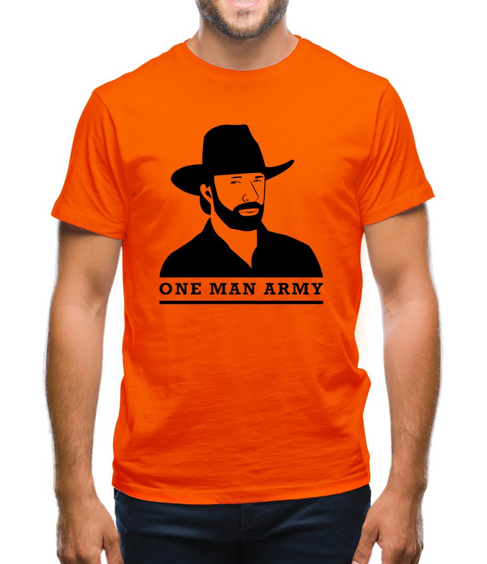 Chuck Norris One Man Army Mens T-Shirt Chuck Norris One Man Army Mens T-Shirt