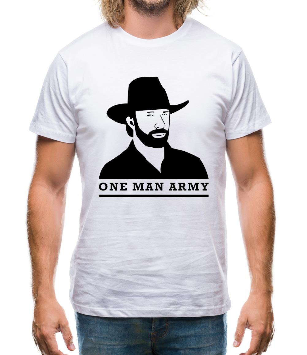 Chuck Norris One Man Army Mens T-Shirt Chuck Norris One Man Army Mens T-Shirt