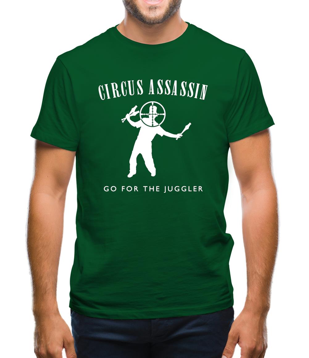Circus Assassin Go For The Juggler Mens T-Shirt Circus Assassin Go For The Juggler Mens T-Shirt