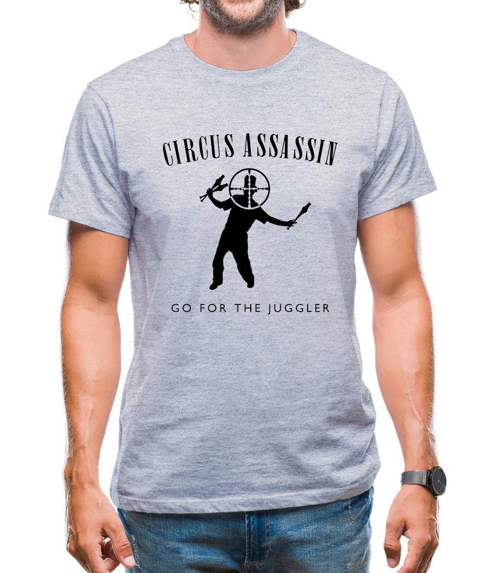 Circus Assassin Go For The Juggler Mens T-Shirt Circus Assassin Go For The Juggler Mens T-Shirt