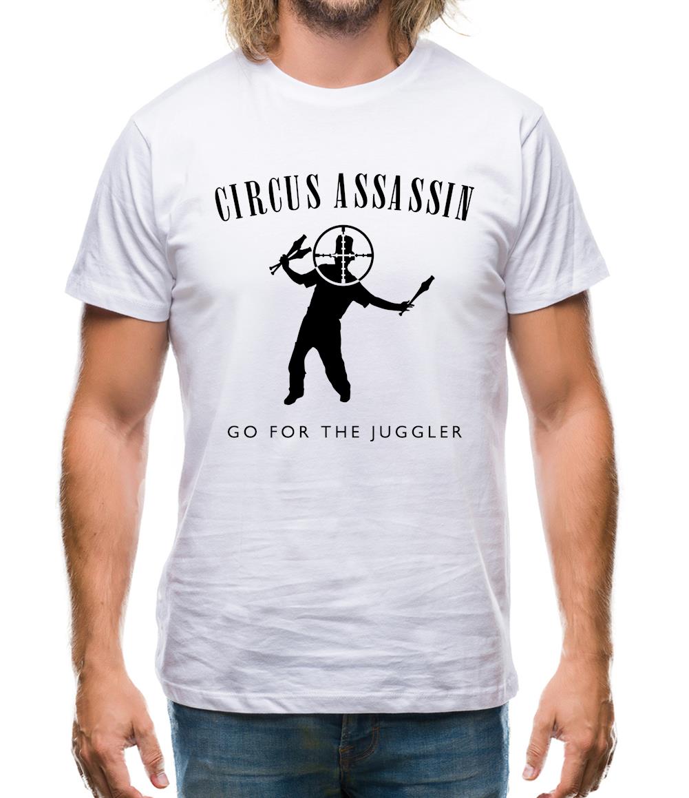 Circus Assassin Go For The Juggler Mens T-Shirt Circus Assassin Go For The Juggler Mens T-Shirt