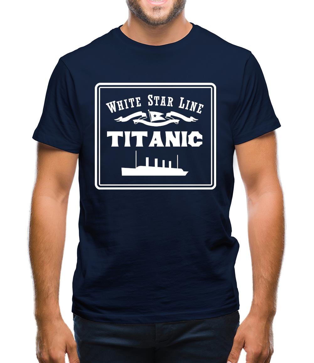 White Star Line Titanic Mens T-Shirt White Star Line Titanic Mens T-Shirt
