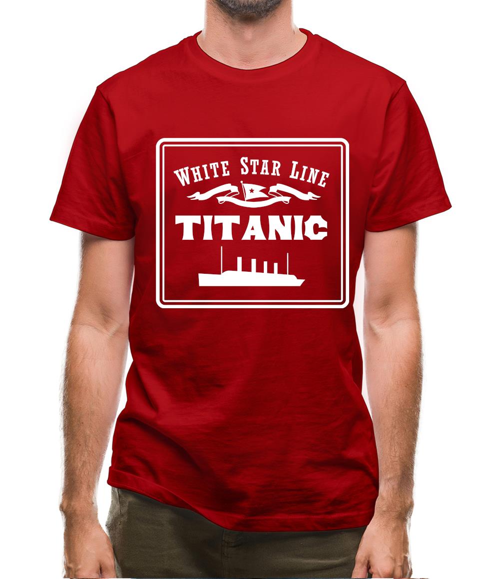 White Star Line Titanic Mens T-Shirt White Star Line Titanic Mens T-Shirt