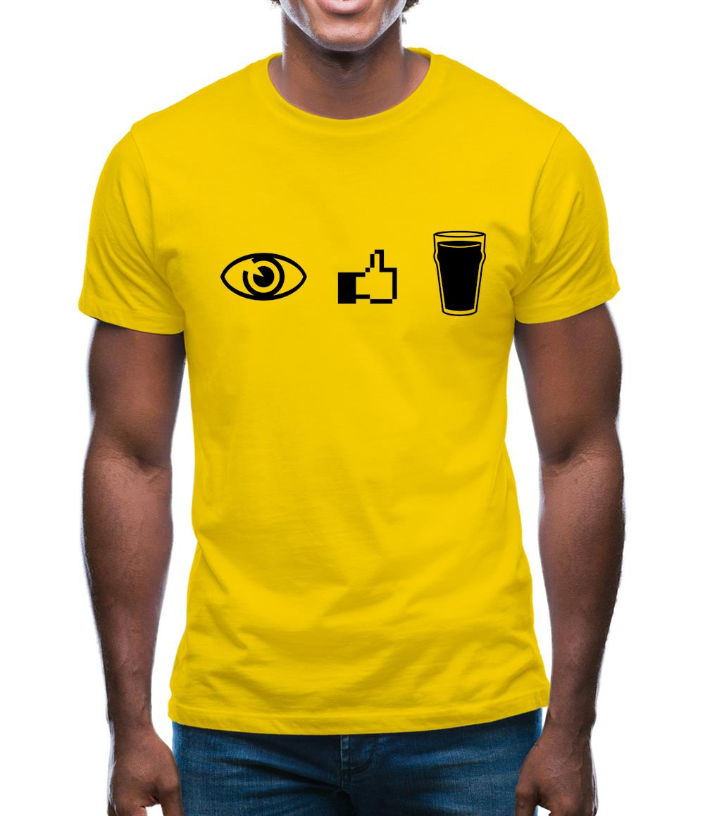 I Like Beer Mens T-Shirt I Like Beer Mens T-Shirt