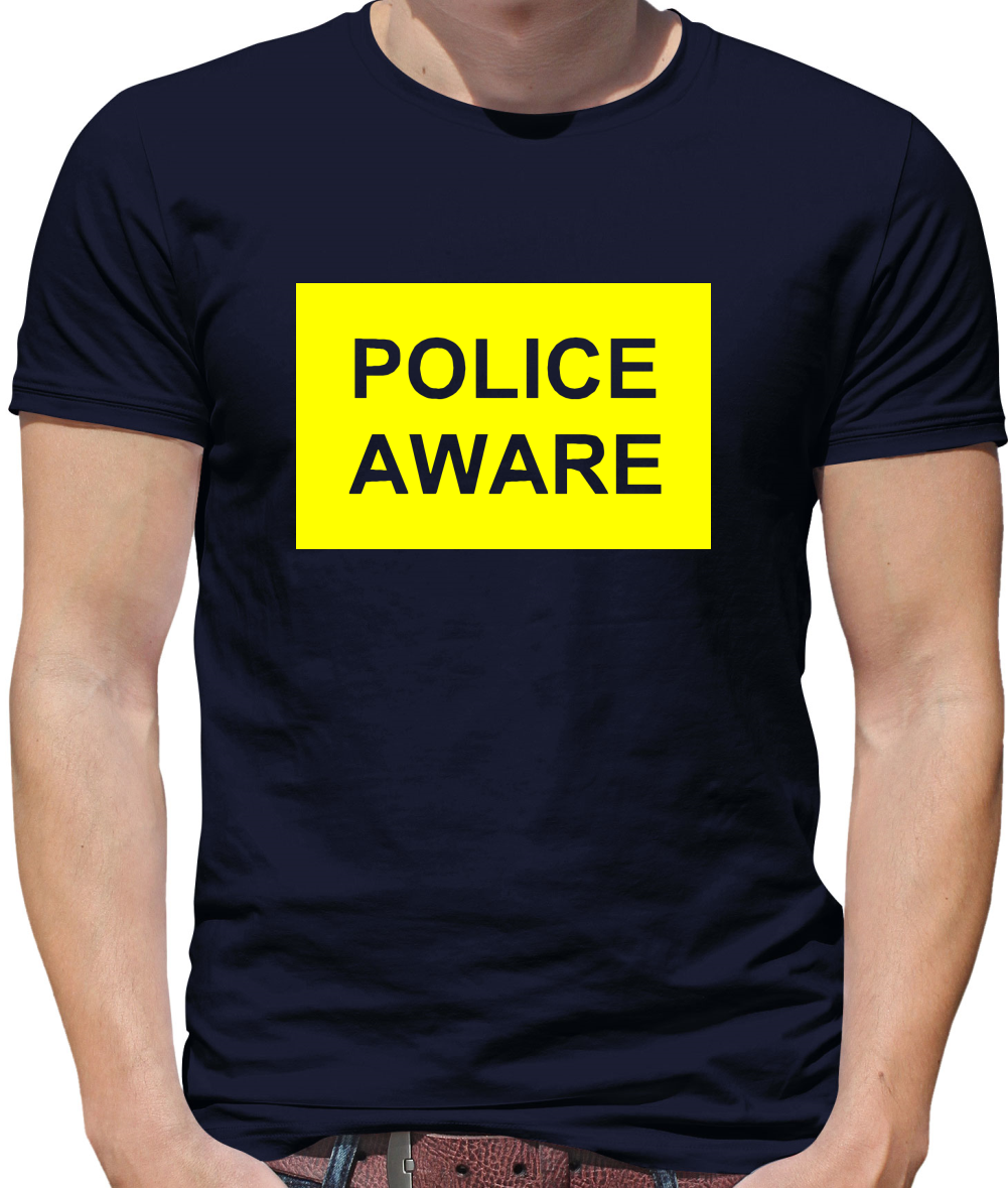 Police aware Mens T-Shirt Police aware Mens T-Shirt
