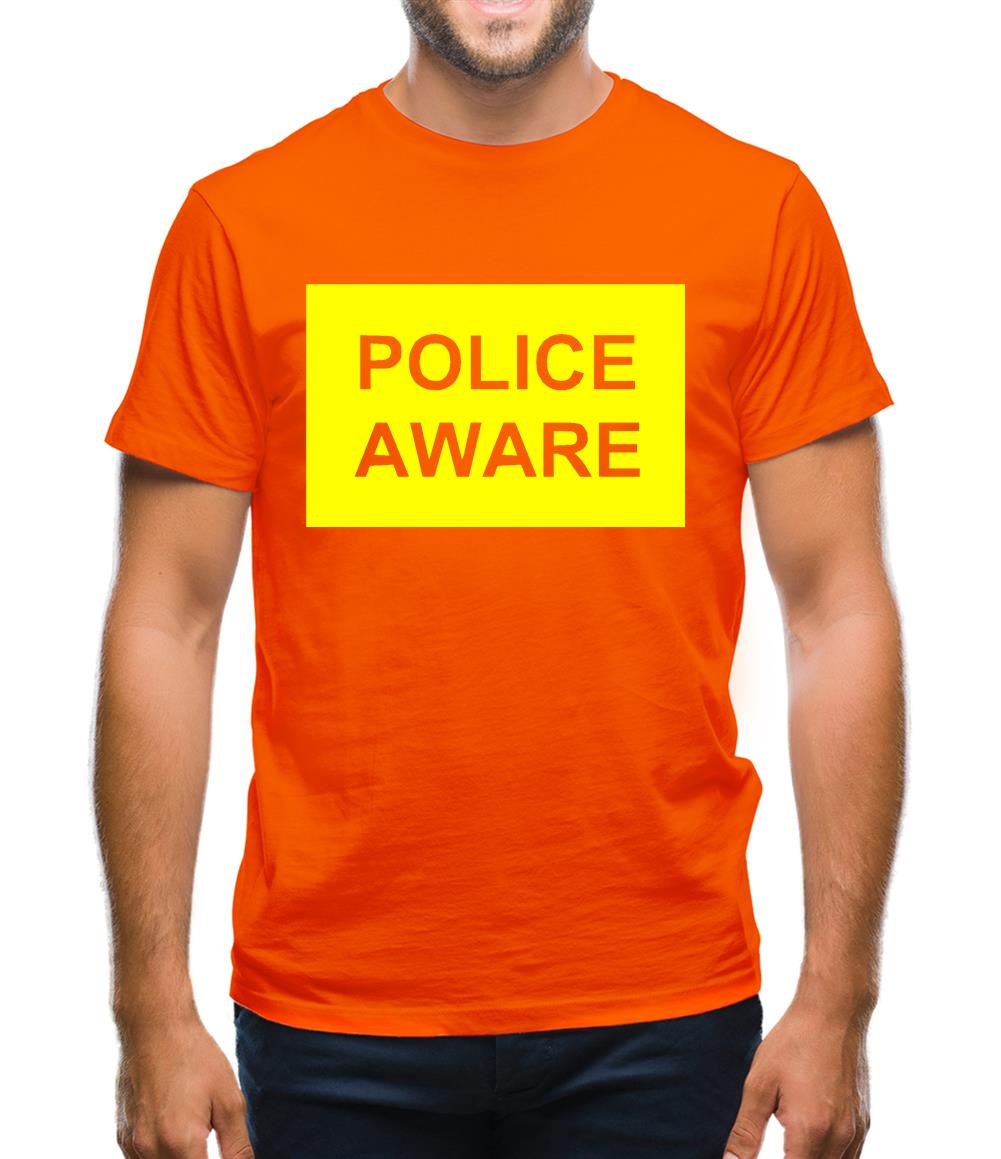 Police aware Mens T-Shirt Police aware Mens T-Shirt