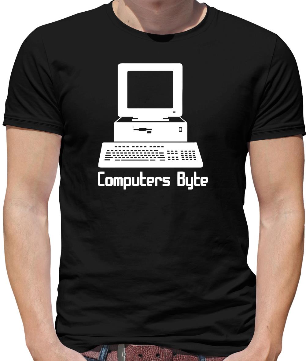 Computers Byte Mens T-Shirt Computers Byte Mens T-Shirt