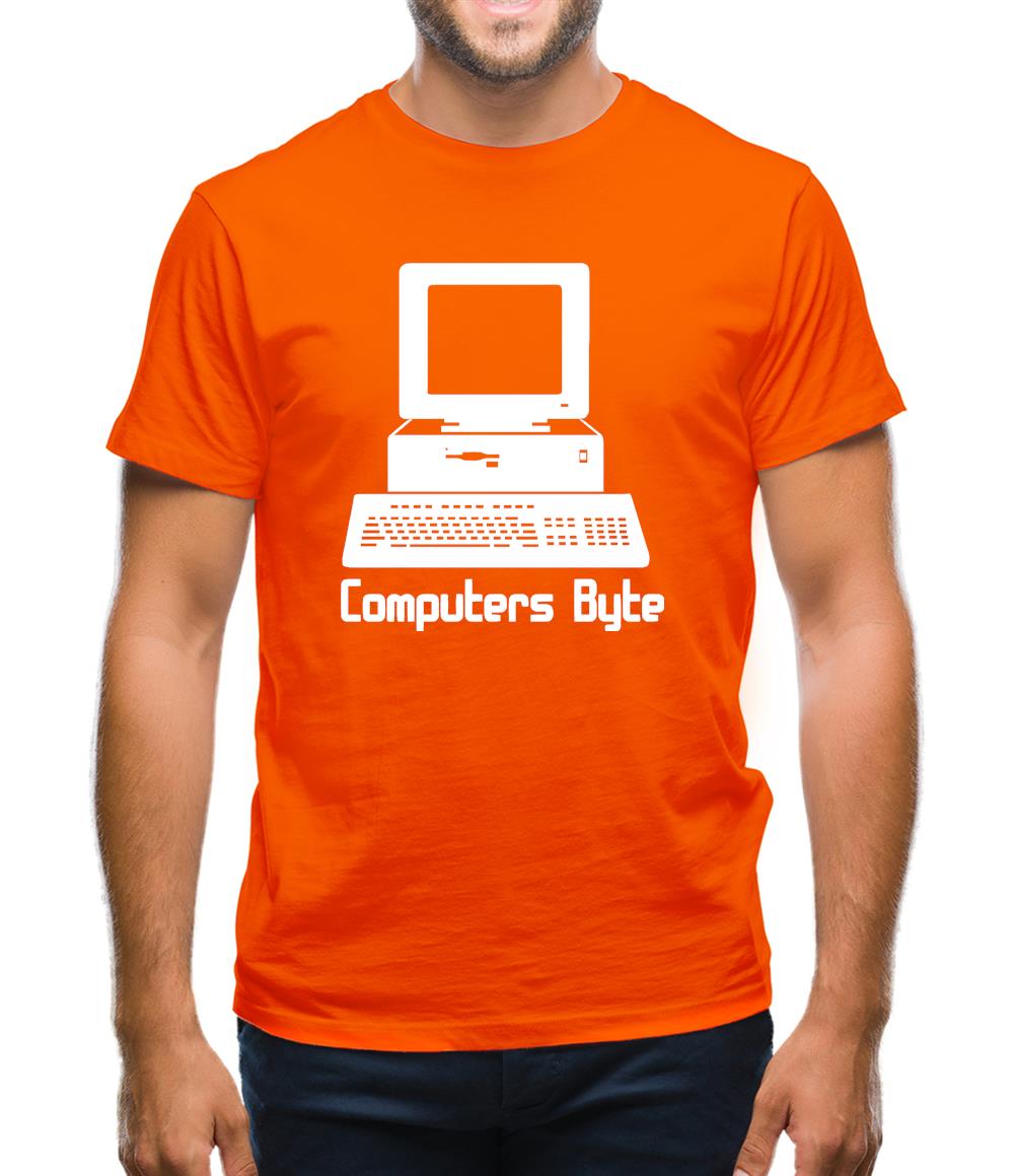 Computers Byte Mens T-Shirt Computers Byte Mens T-Shirt