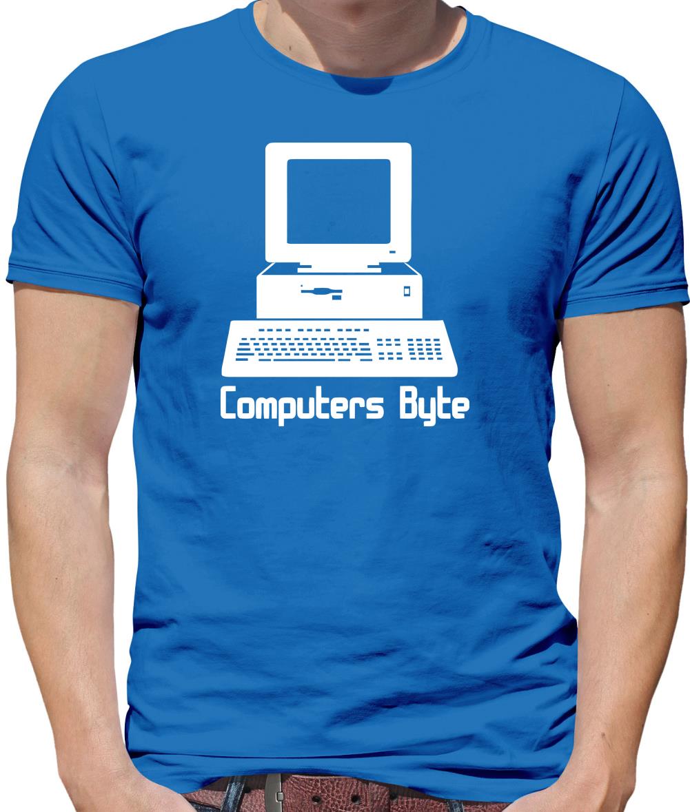 Computers Byte Mens T-Shirt Computers Byte Mens T-Shirt