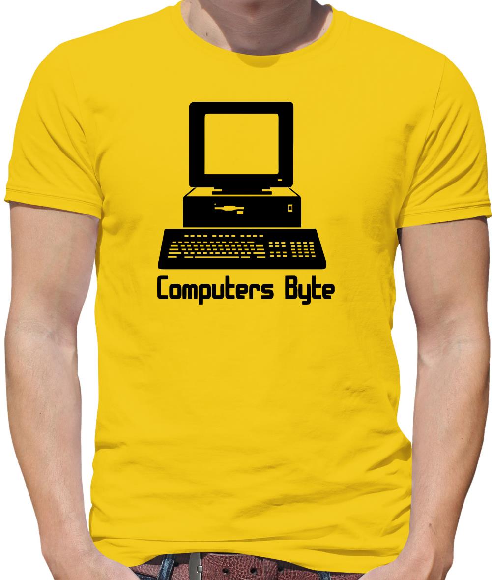 Computers Byte Mens T-Shirt Computers Byte Mens T-Shirt
