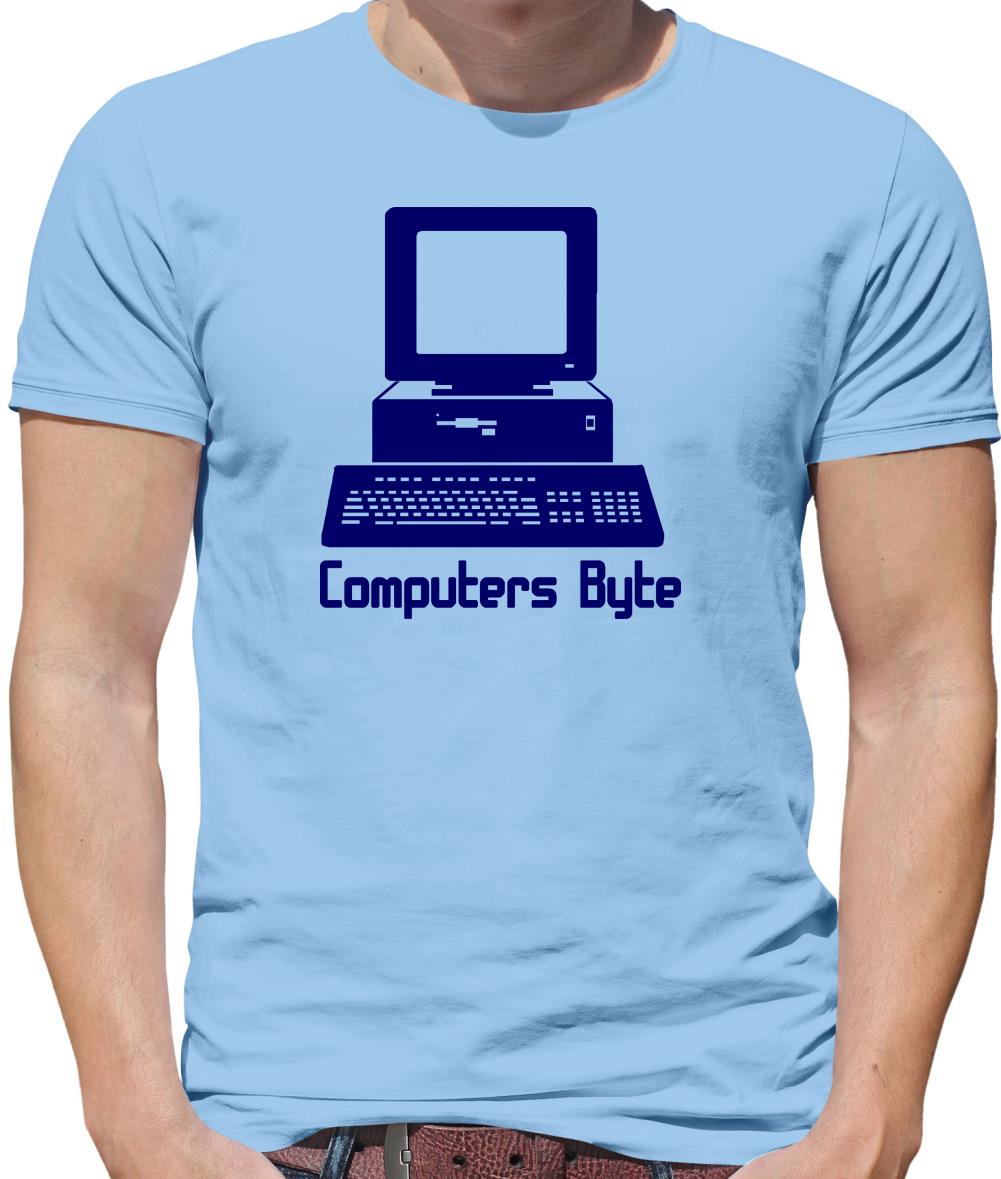 Computers Byte Mens T-Shirt Computers Byte Mens T-Shirt