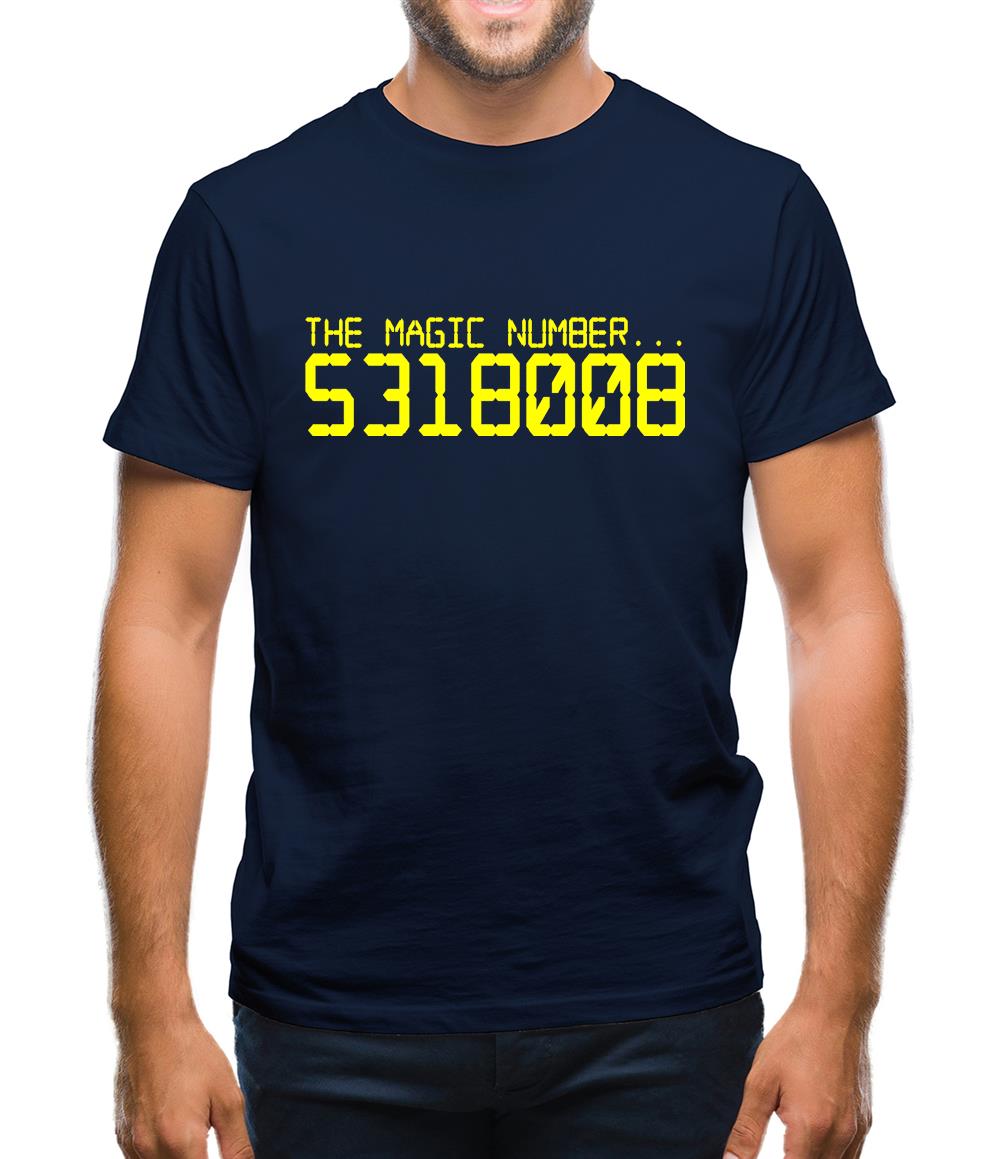 The magic number is Boobies Mens T-Shirt The magic number is Boobies Mens T-Shirt
