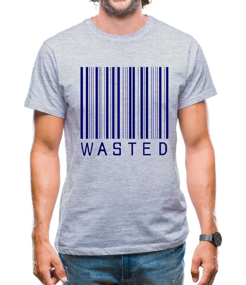 Wasted Barcode Mens T-Shirt Wasted Barcode Mens T-Shirt