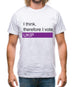 I Think, Therefore I Vote Ukip Mens T-Shirt I Think, Therefore I Vote Ukip Mens T-Shirt