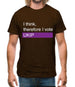 I Think, Therefore I Vote Ukip Mens T-Shirt I Think, Therefore I Vote Ukip Mens T-Shirt