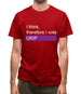 I Think, Therefore I Vote Ukip Mens T-Shirt I Think, Therefore I Vote Ukip Mens T-Shirt
